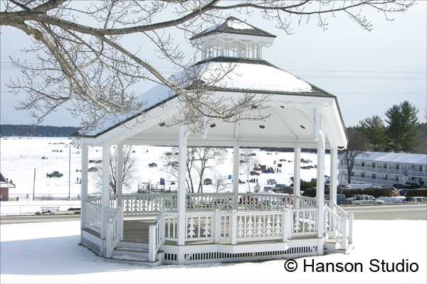 Center Harbor, NH - Gazebo - Winter